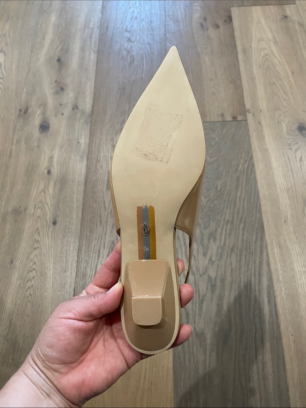Sam Edelman Women's Aggie Pump Kitten Heels In Sienna Tan Size 7.5 NWOT - Picture 10 of 13